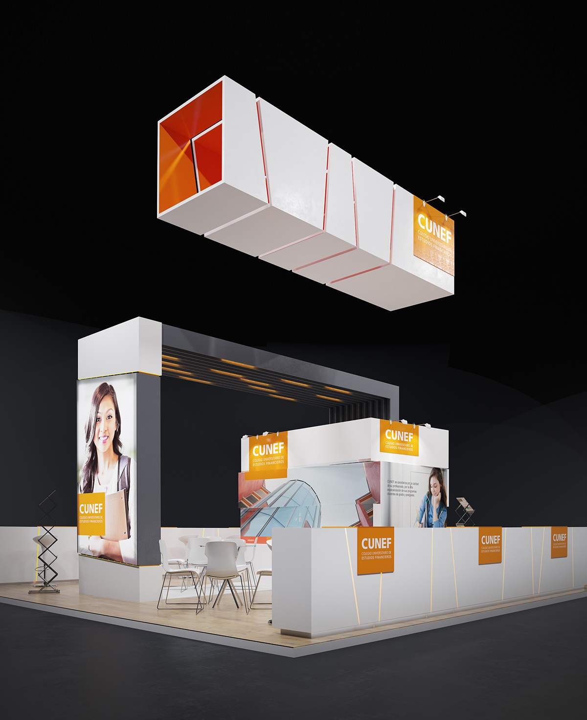 CUNEF展臺設計細節(jié)